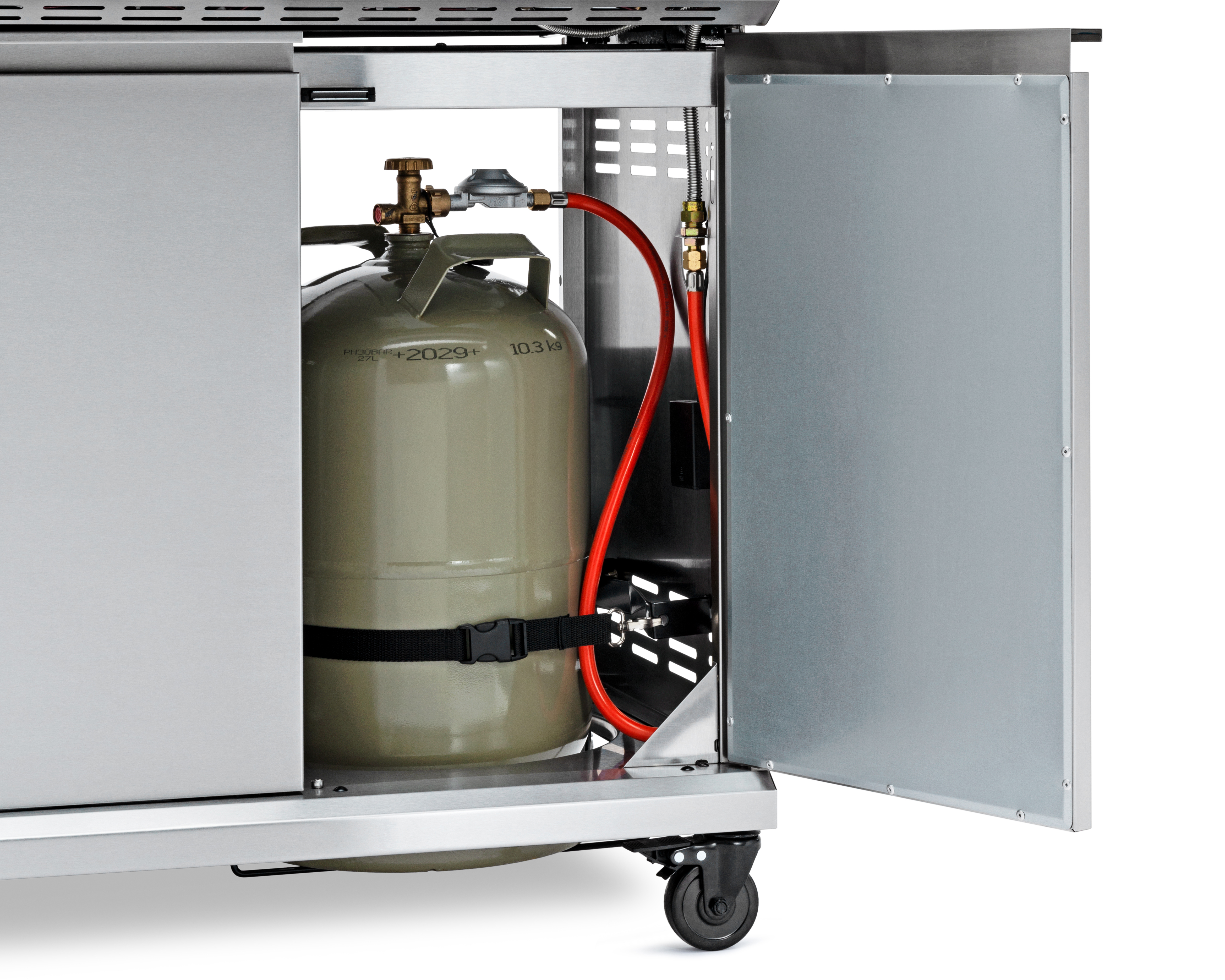 Gasgrill Grandstate Eagle | Gasflasche in Grillwagen verstaut | theBBQshop.de