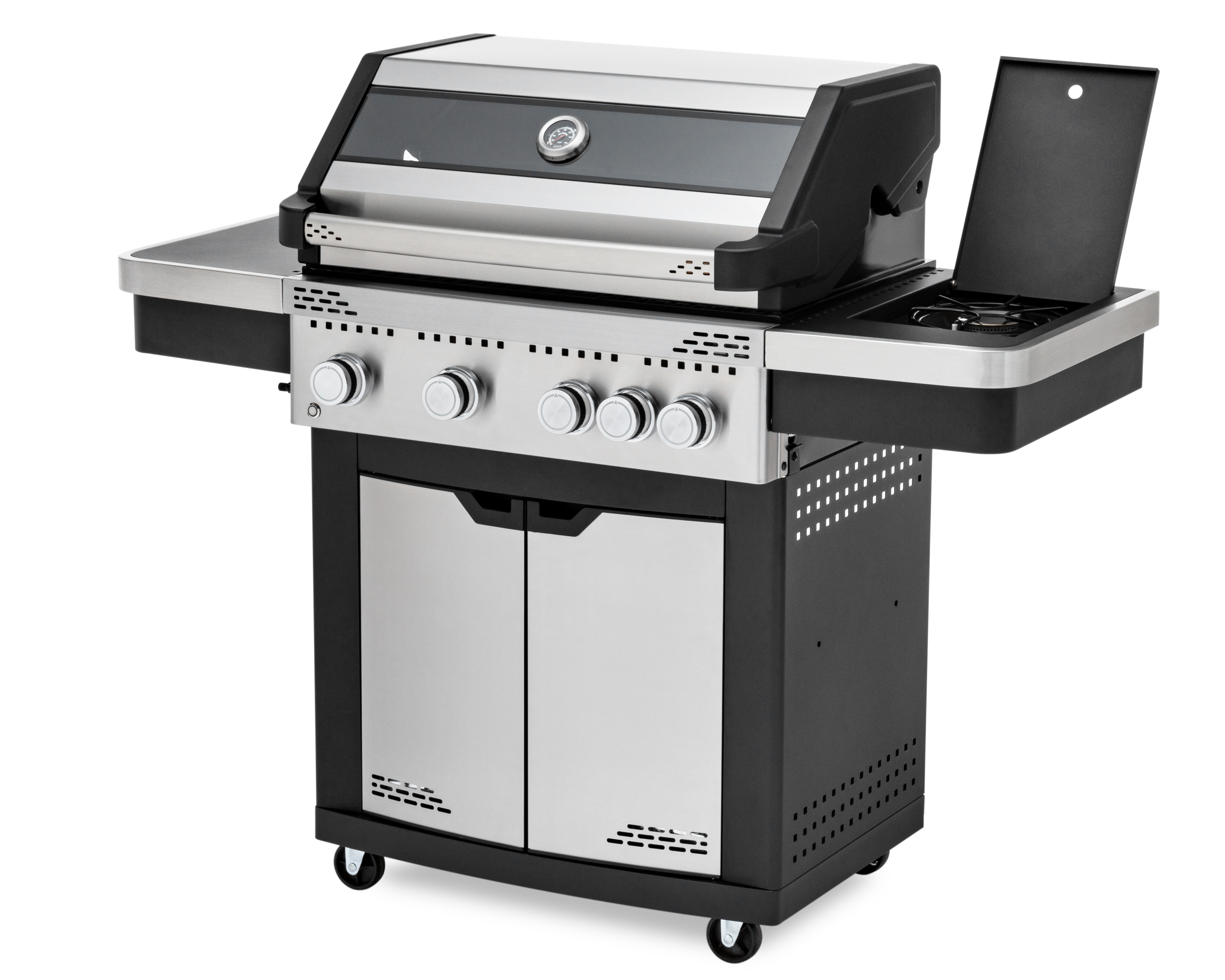 Gasgrill Grandstate Hawk 4-Brenner mit Seitenbrenner | theBBQshop.de