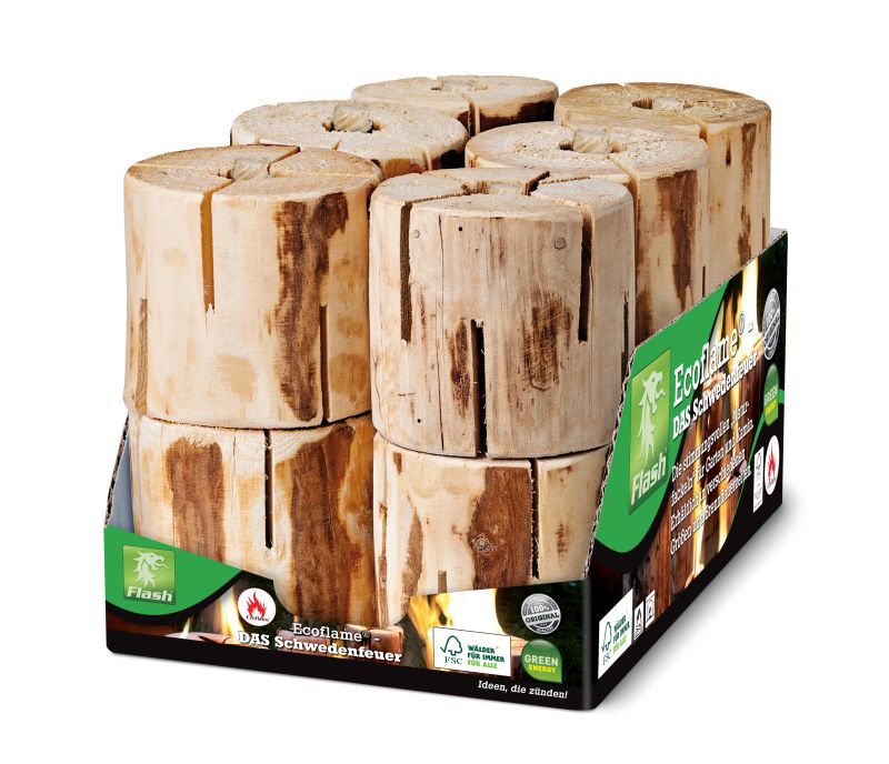 Ecoflame Schwedenfeuer 12er Packung | theBBQshop.de